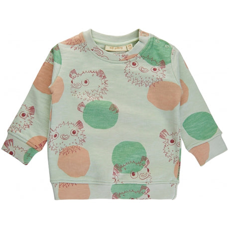 Soft Gallery Pale Aqua Buzz Puffer Sweatshirt