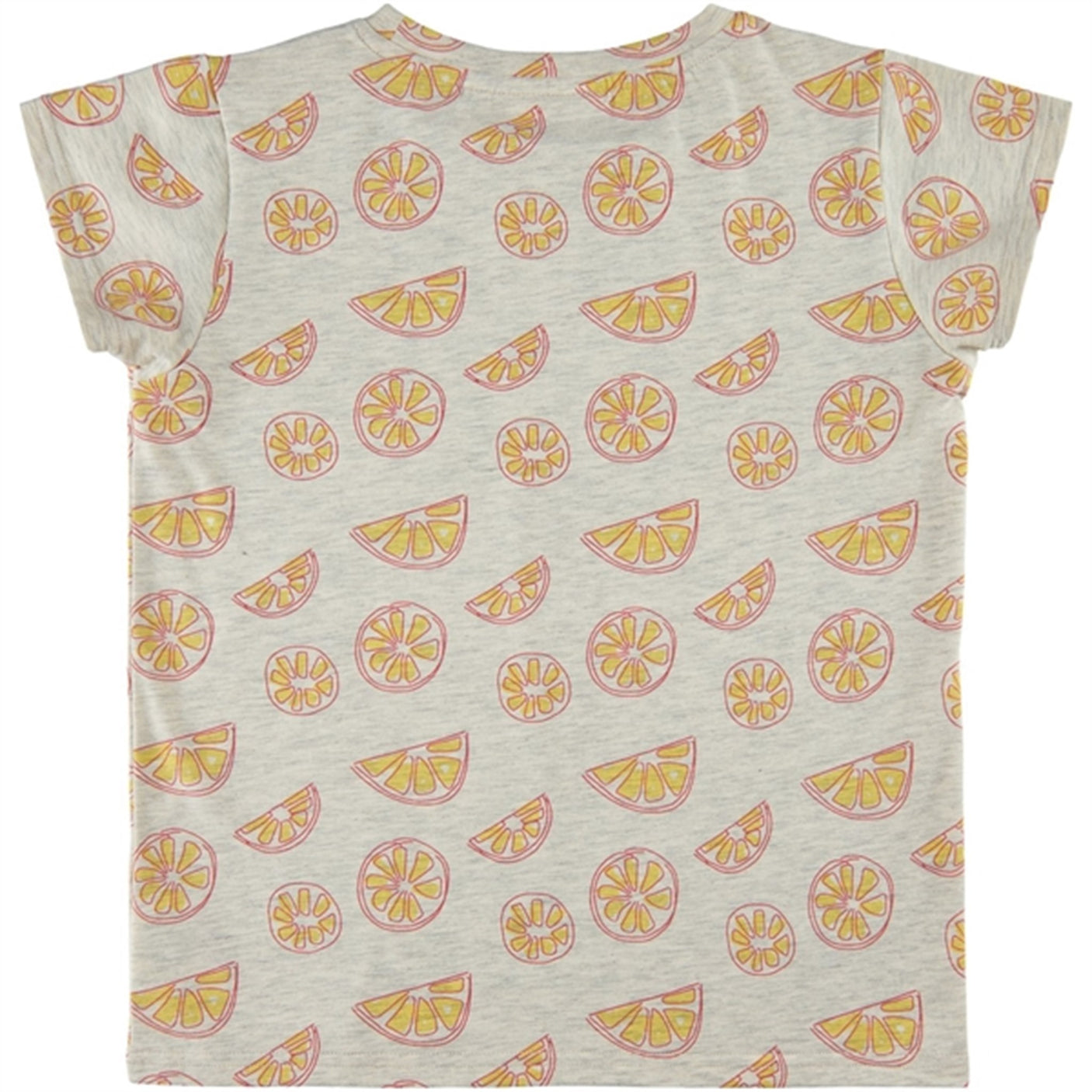 Soft Gallery Light Grey Melange Oranges Pilou T-shirt 2