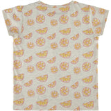 Soft Gallery Light Grey Melange Oranges Pilou T-shirt 2