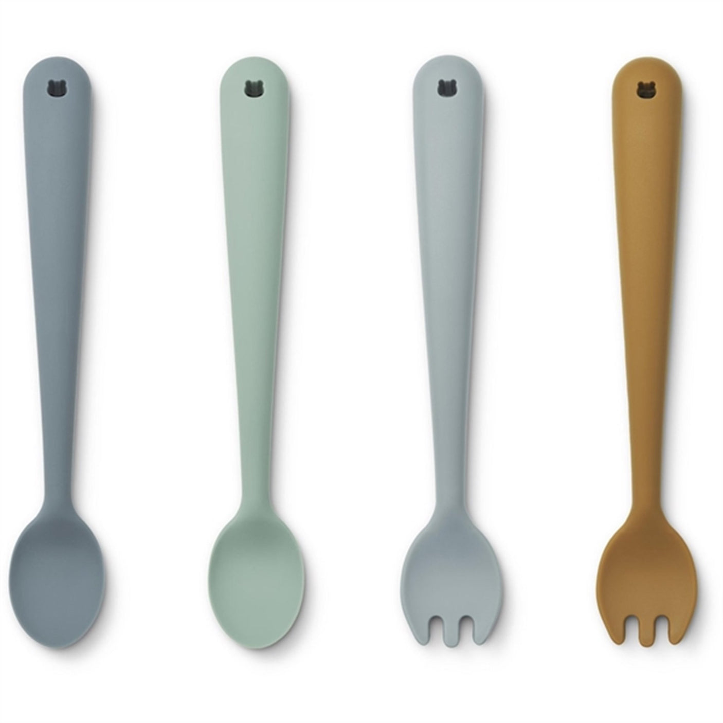 Liewood Shea Feeding Set 4-Pack Whale Blue Multi Mix