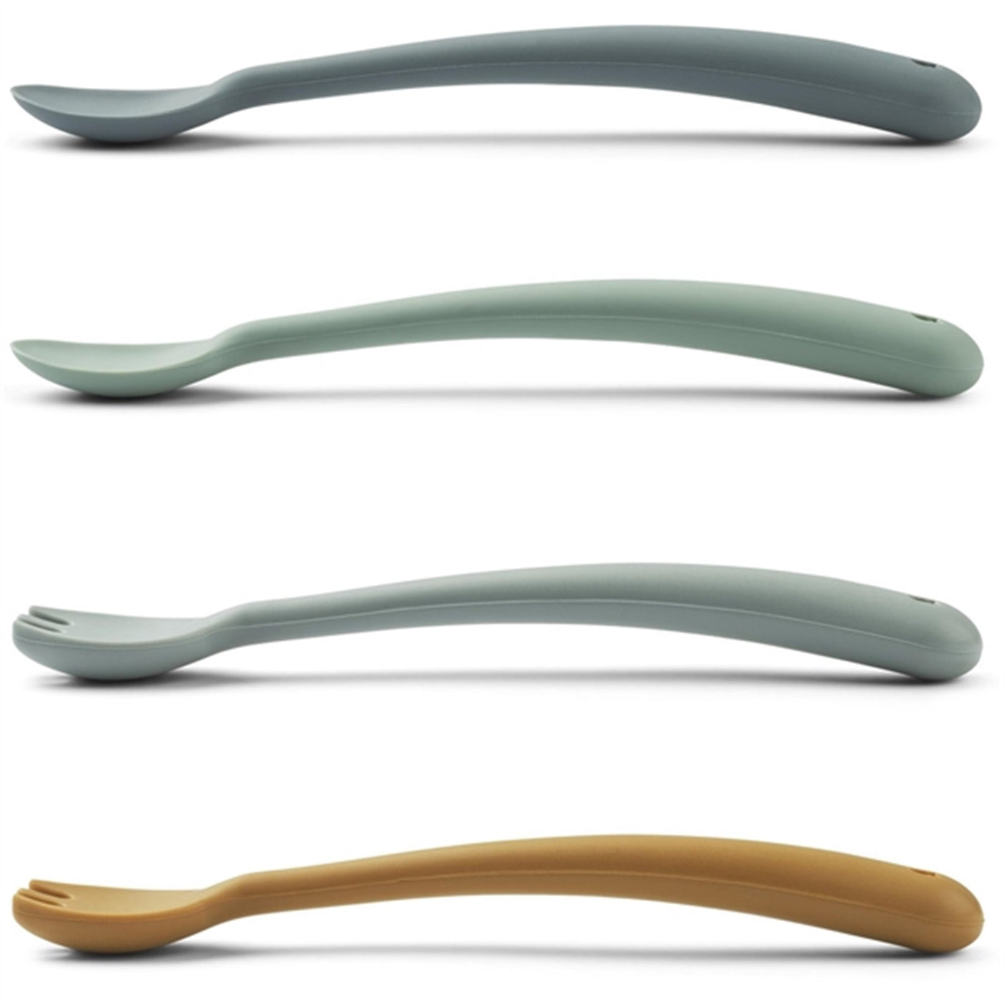 Liewood Shea Feeding Set 4-Pack Whale Blue Multi Mix