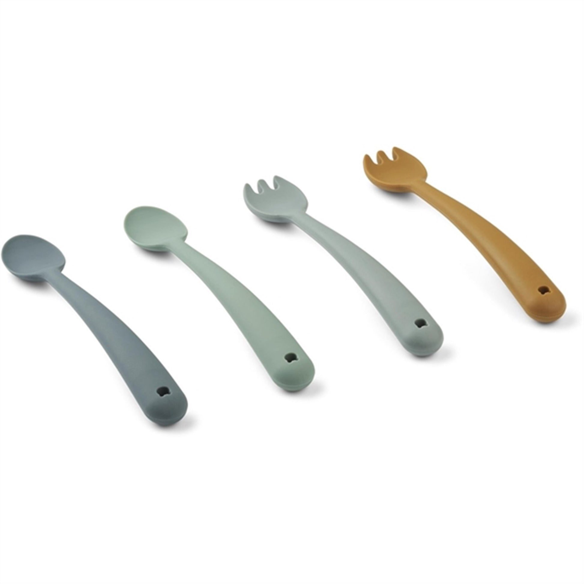 Liewood Shea Feeding Set 4-Pack Whale Blue Multi Mix