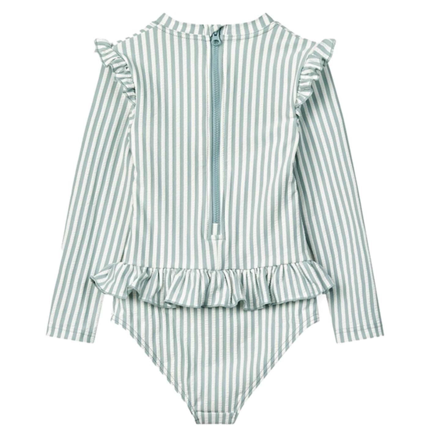 Liewood Sille Seersucker Swimsuit Y/D Stripe Sea Blue/White