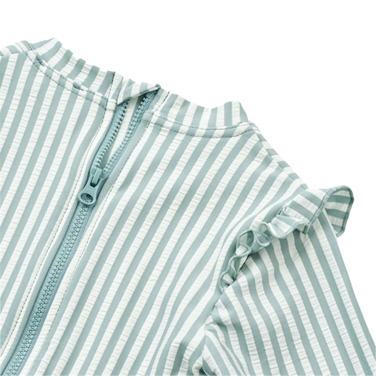 Liewood Sille Seersucker Swimsuit Y/D Stripe Sea Blue/White