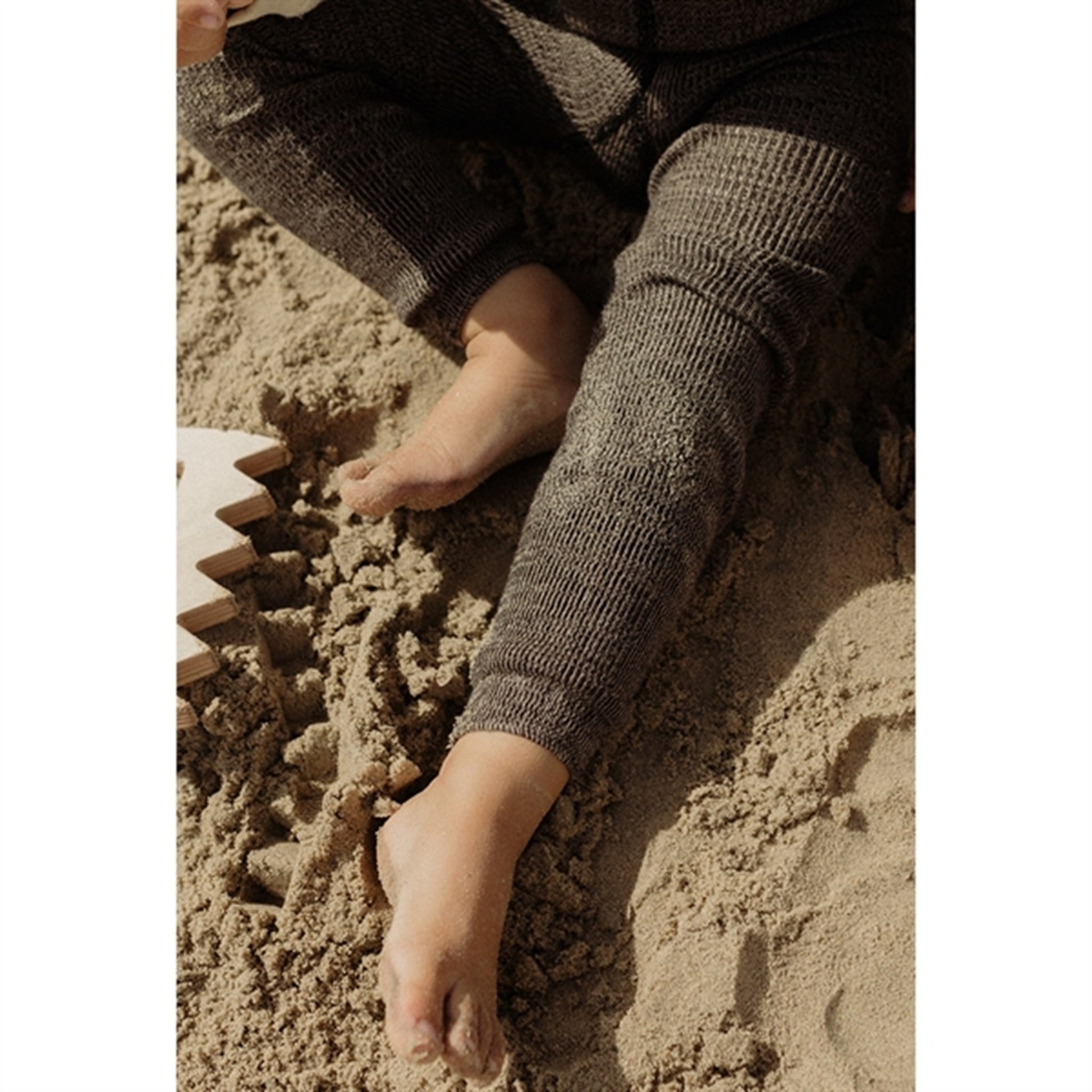 Silly Silas Footless Tights Licorice Peanut