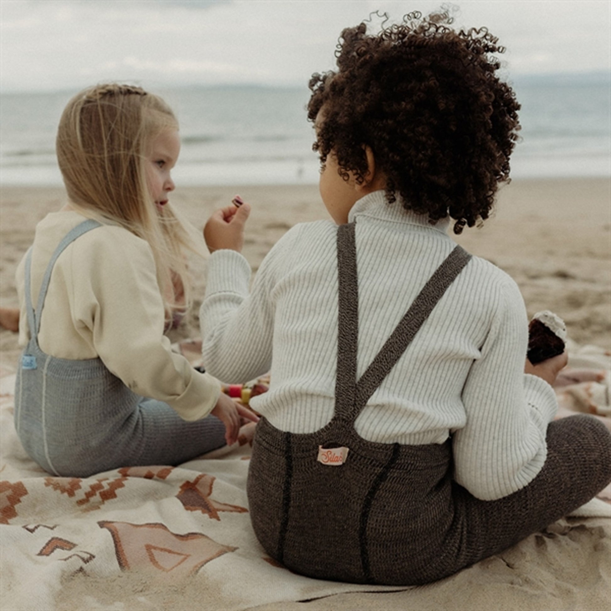 Silly Silas Footless Tights Licorice Peanut