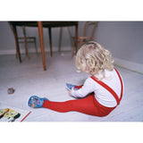 Silly Silas Footed Tights Love Red