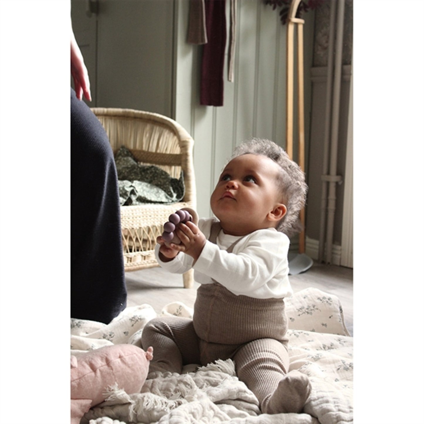 Silly Silas Footed Tights Peanut