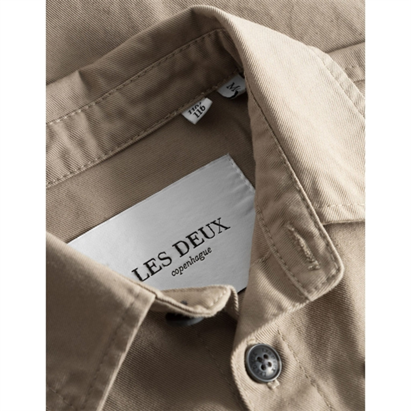Les Deux Kids Desert Taupe Jason Twill Overshirt