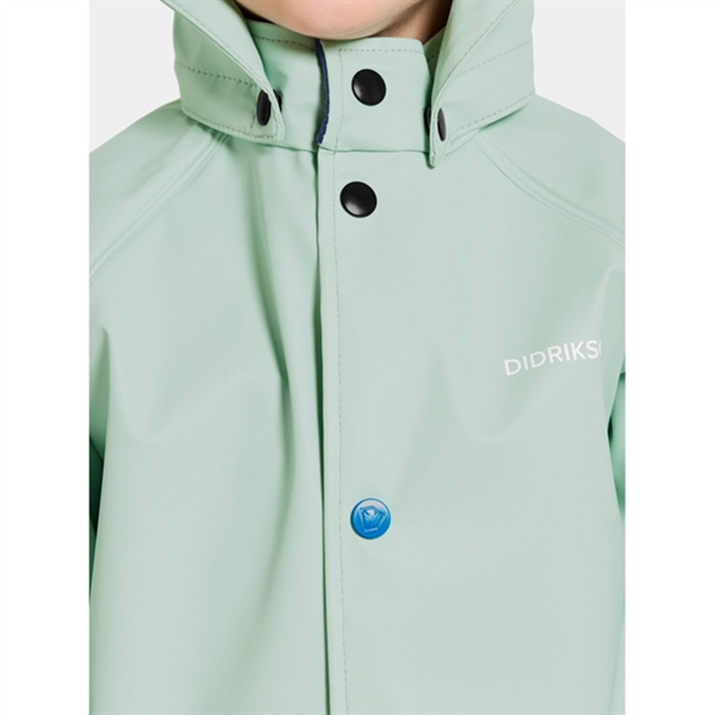 Didriksons Pale Mint Slaskeman Kids Rainwear