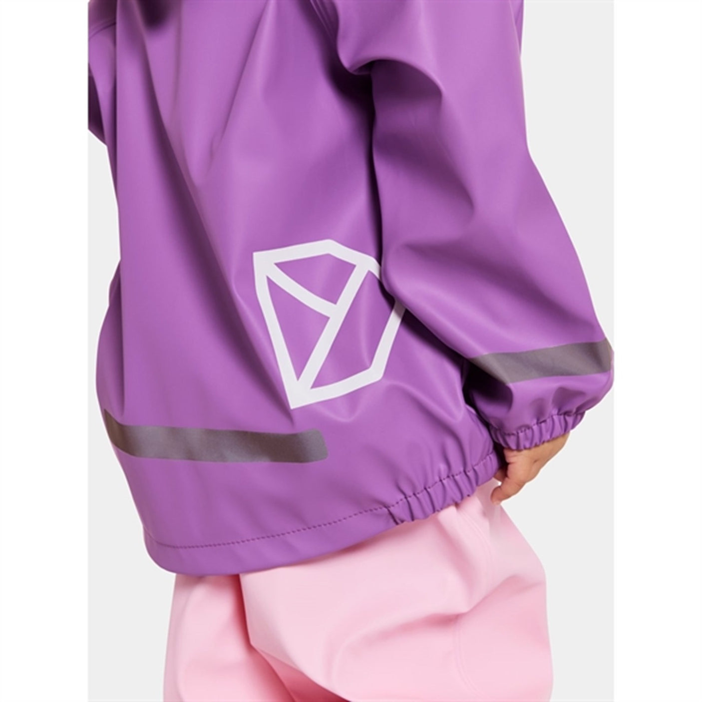 Didriksons Tulip Purple Slaskeman Kids Rainwear