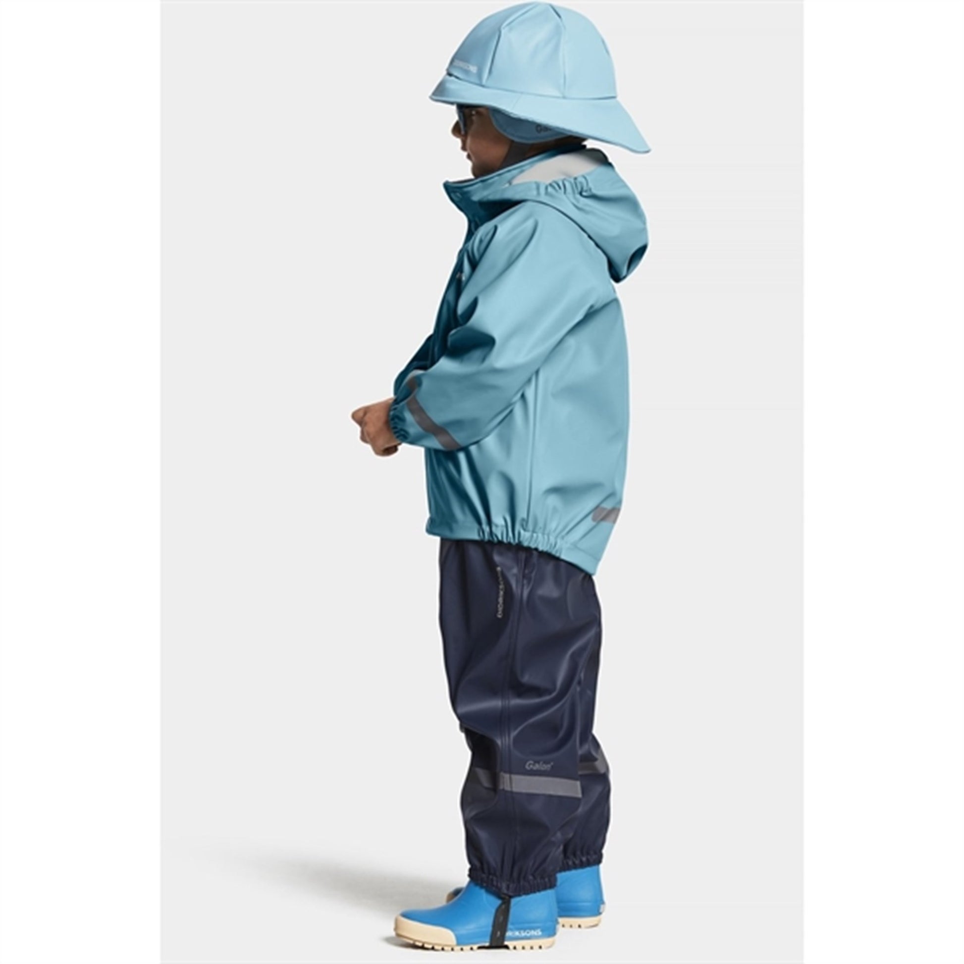 Didriksons Slaskeman Blue Wash Rain Set