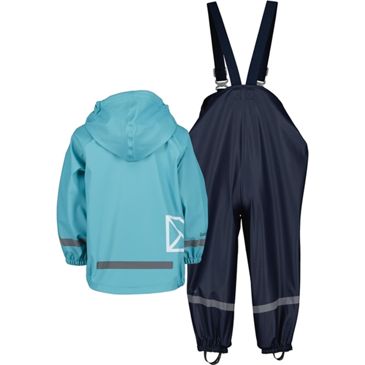 Didriksons Slaskeman Blue Wash Rain Set