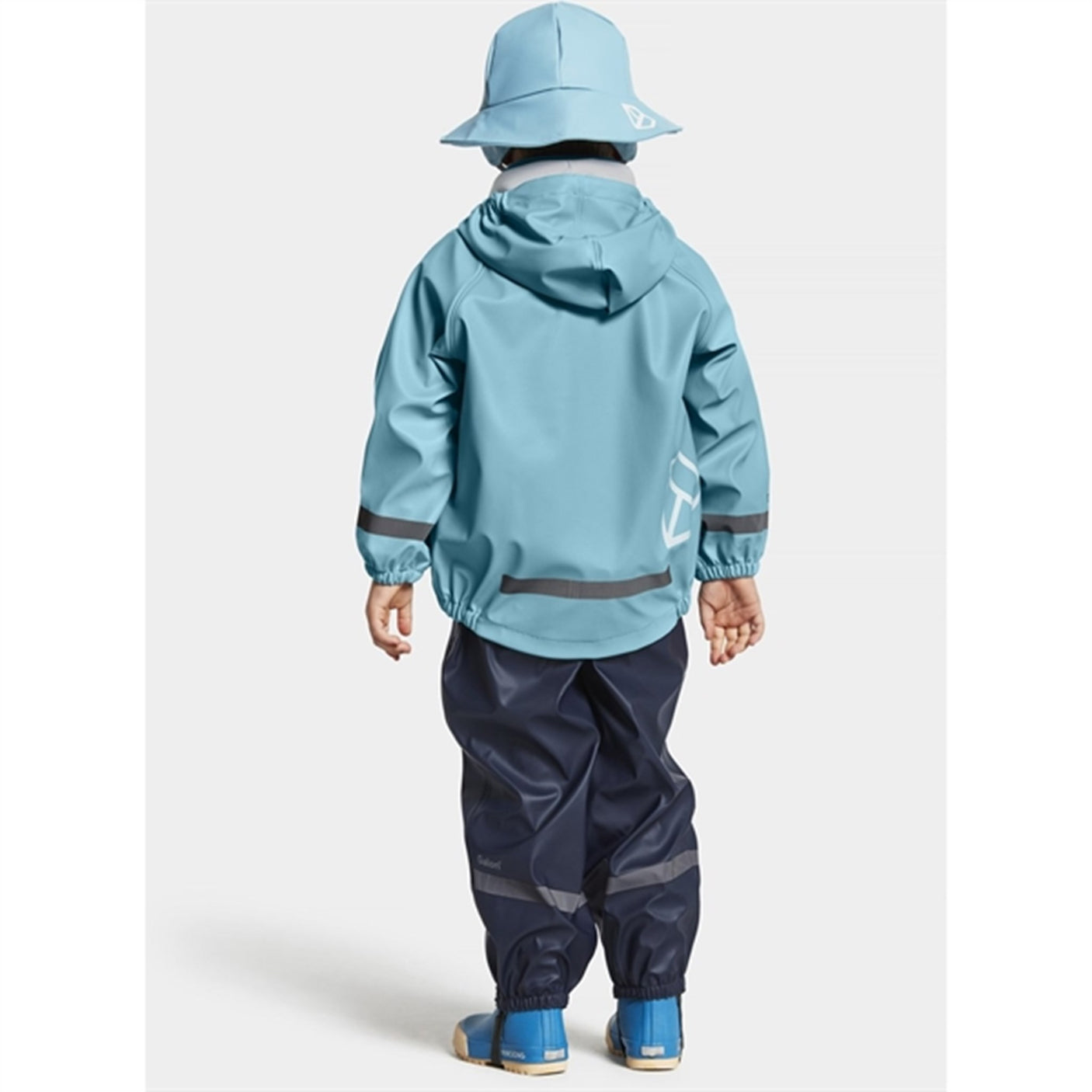 Didriksons Slaskeman Blue Wash Rain Set