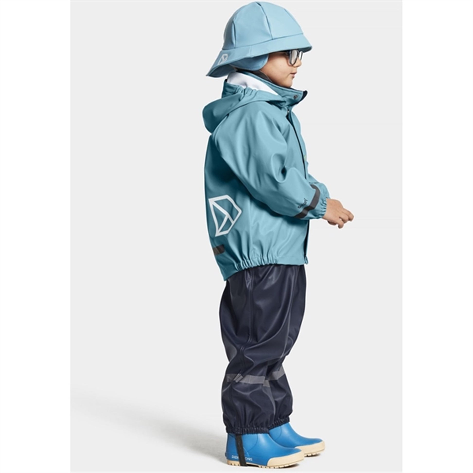 Didriksons Slaskeman Blue Wash Rain Set