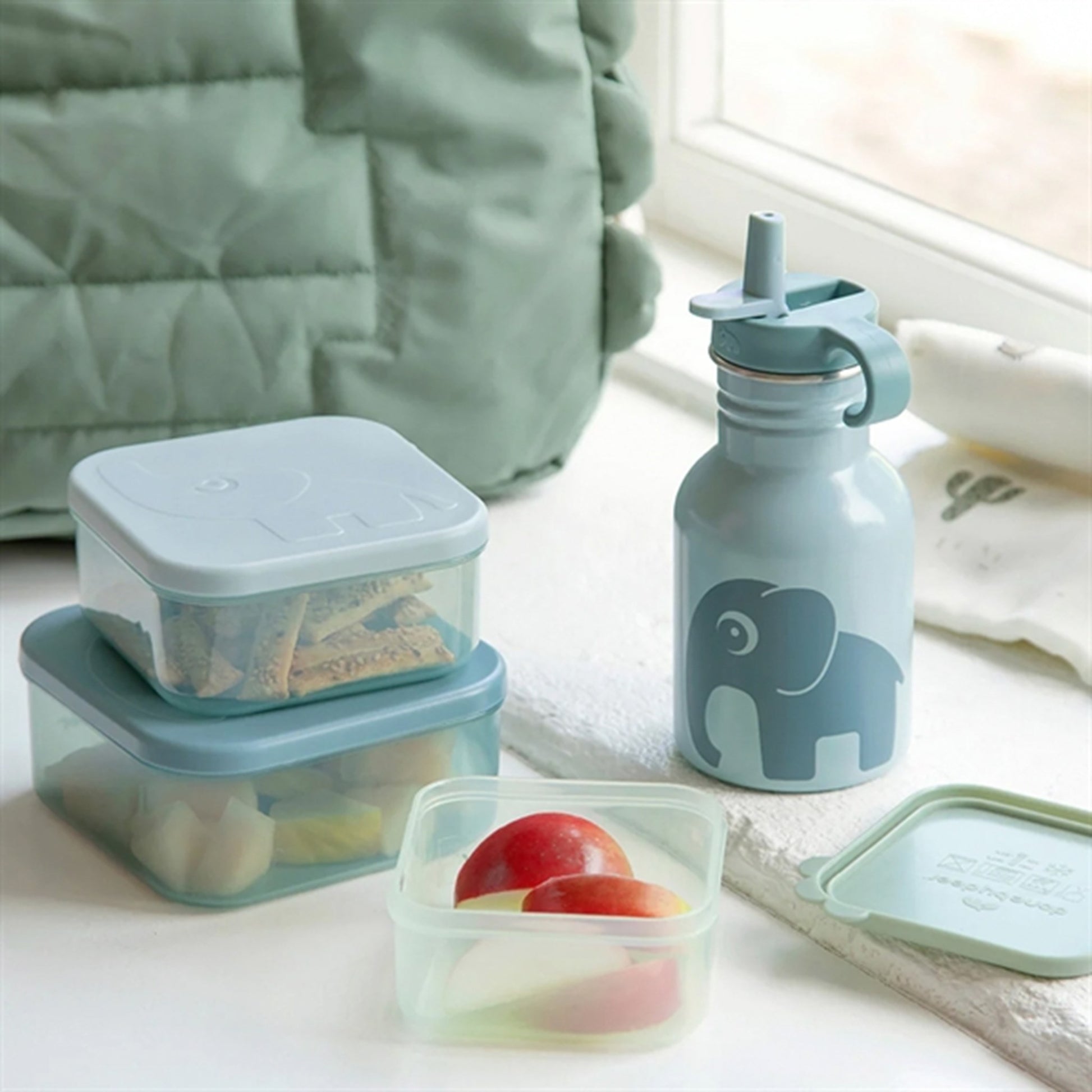 Done by Deer Snack Box Set 3-pack Deer Friends Blue