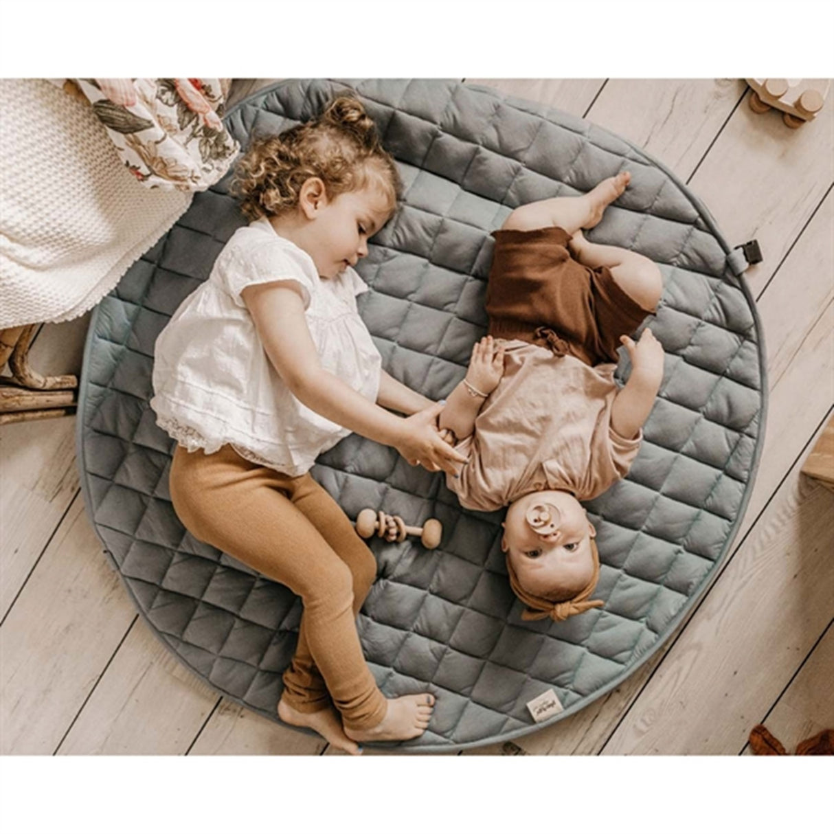 Play&Go 2-in-1 Play Mat Soft Organic Meadow Green