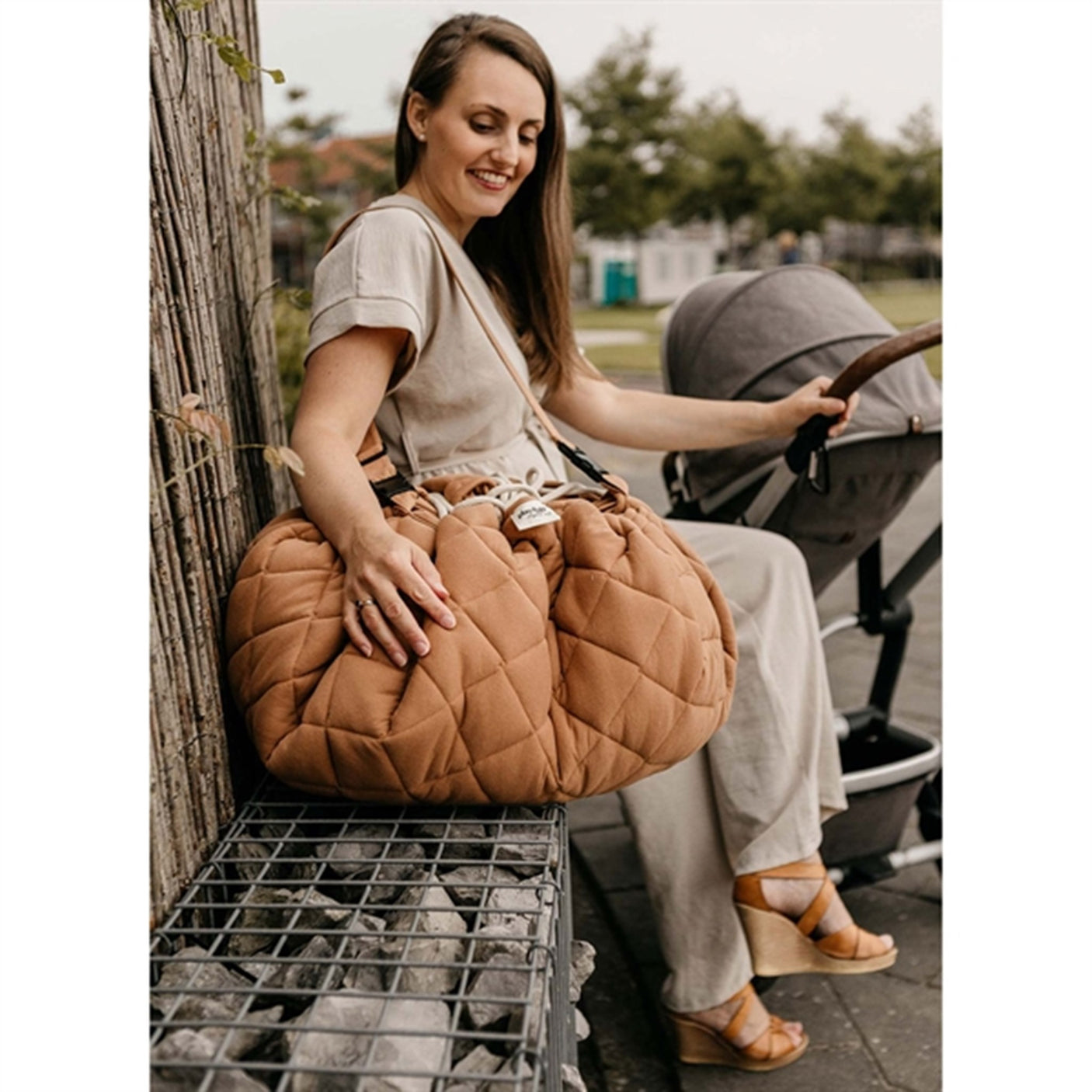 Play&Go 2-in-1 Play Mat Soft Organic Tawny Brown