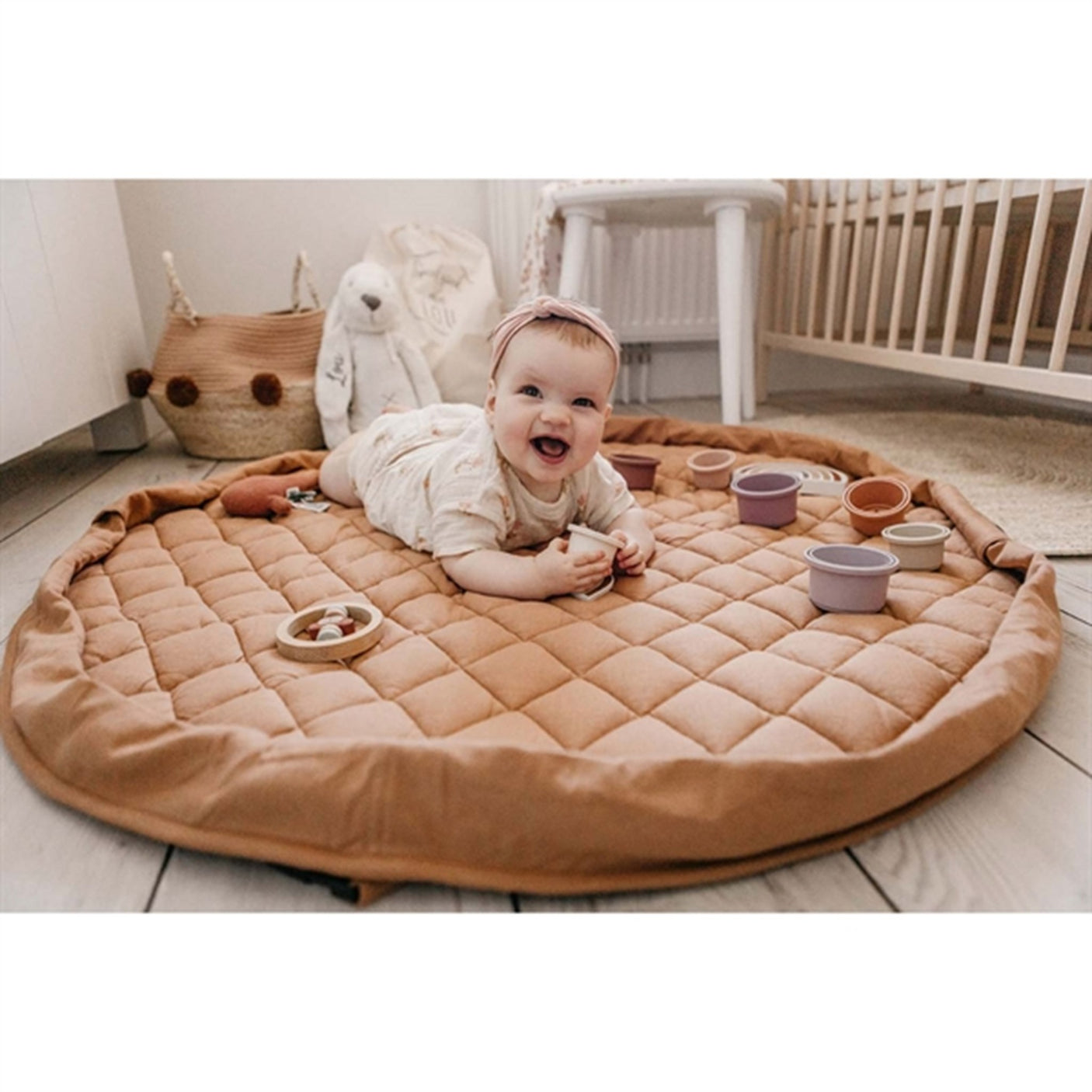 Play&Go 2-in-1 Play Mat Soft Organic Tawny Brown