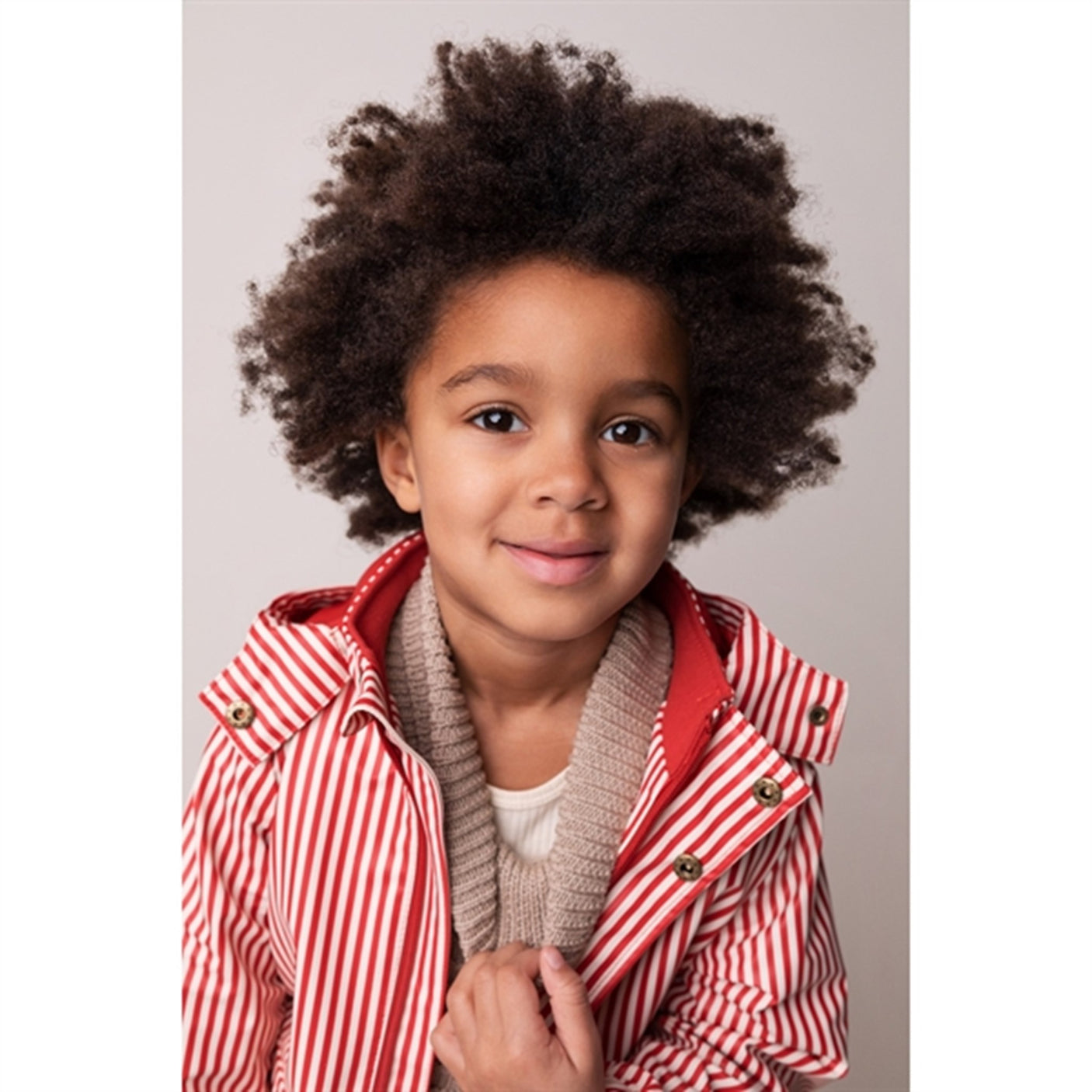 MarMar Osmund Rain Jacket Red Dew Stripe