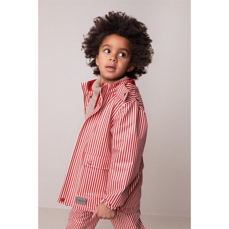 MarMar Osmund Rain Jacket Red Dew Stripe