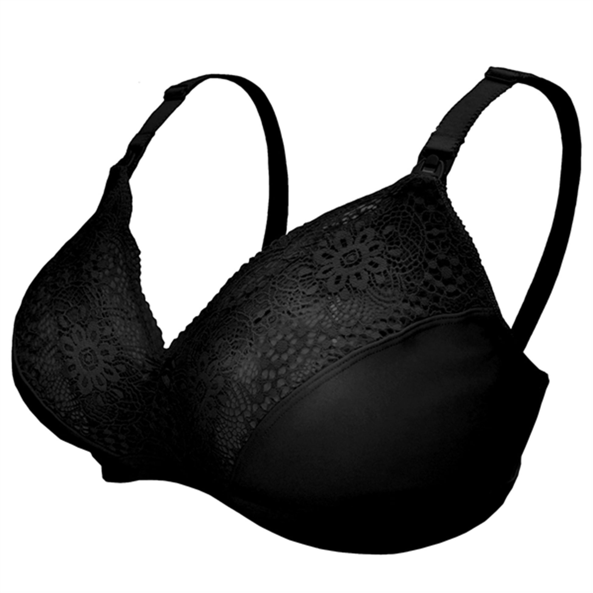 Carriwell Soft as Silk Nursing Bra Black