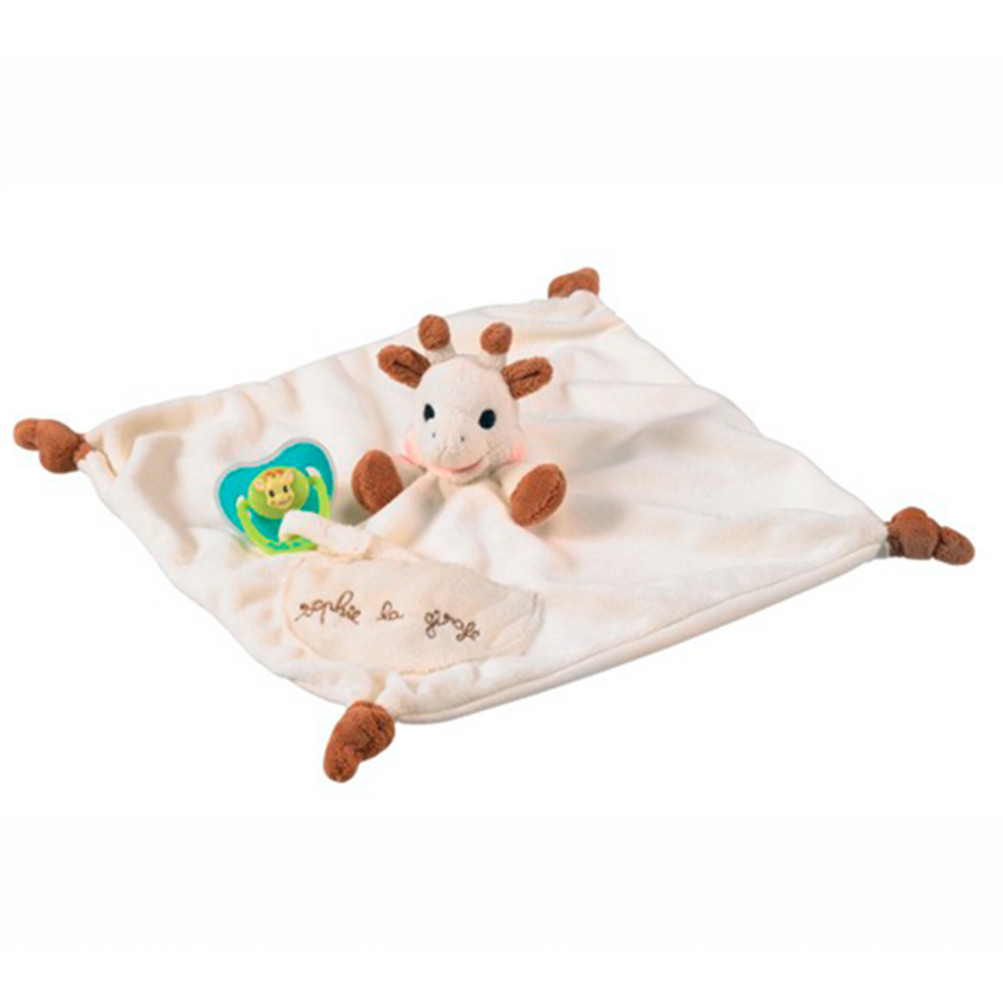 Sophie la Girafe Comforter w. Soother Holder