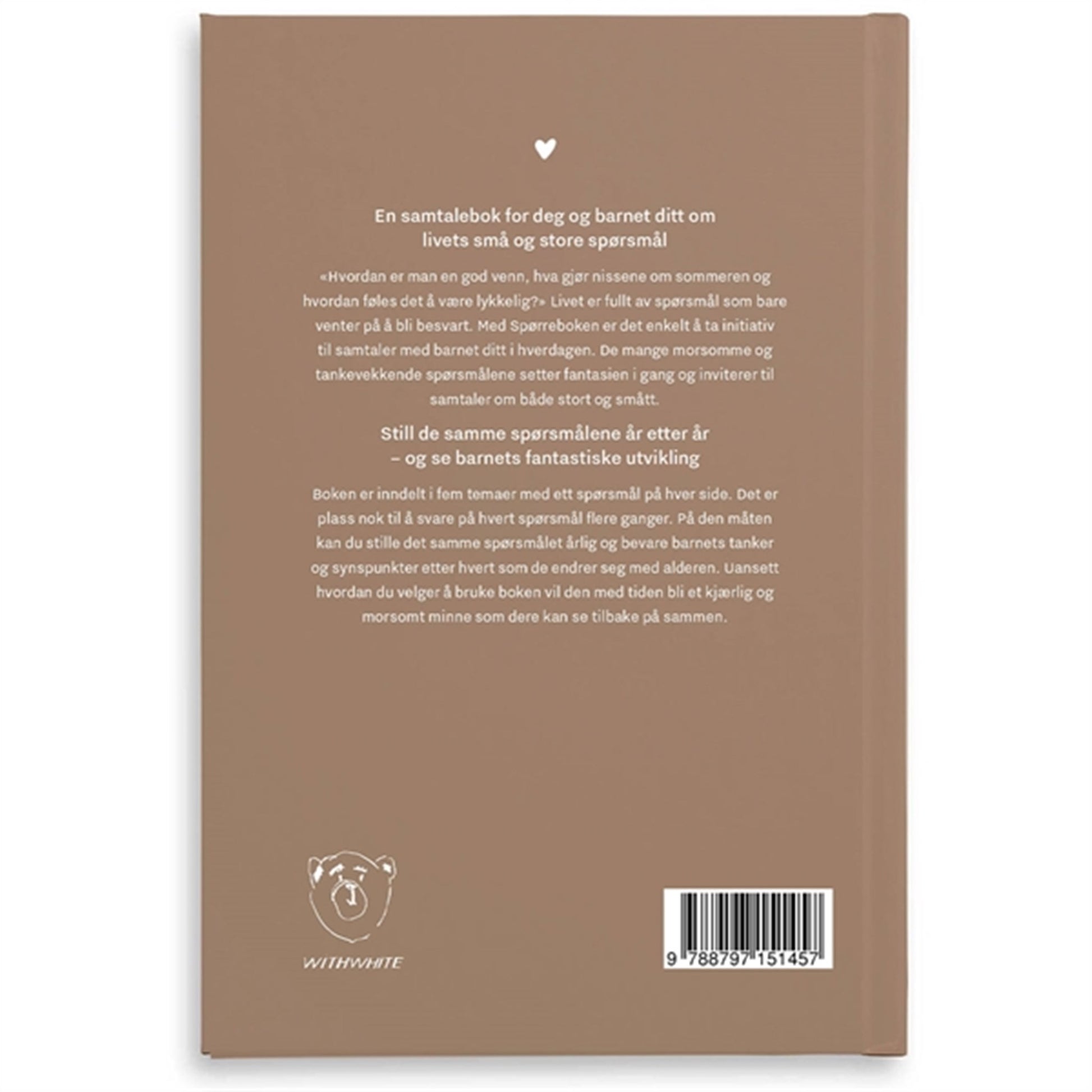 WITHWHITE Spørreboken A5 Norwegian
