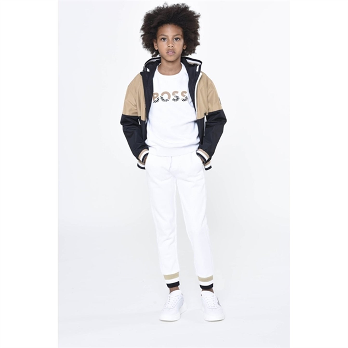 Hugo Boss Hooded Windbreaker Black