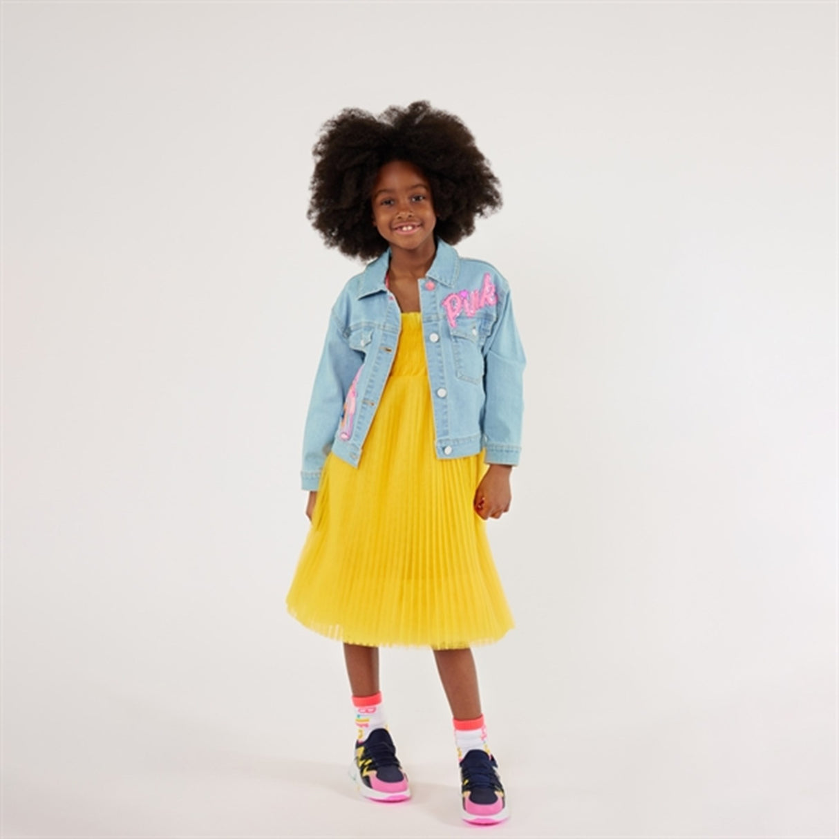 Billieblush Double Stone + Bleach Denim Jacket
