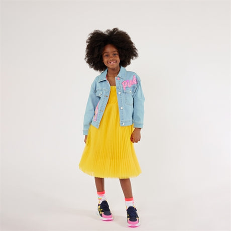 Billieblush Double Stone + Bleach Denim Jacket