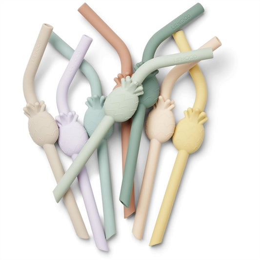 Liewood Billson Straw 8-Pack Pale Tuscany Multi Mix