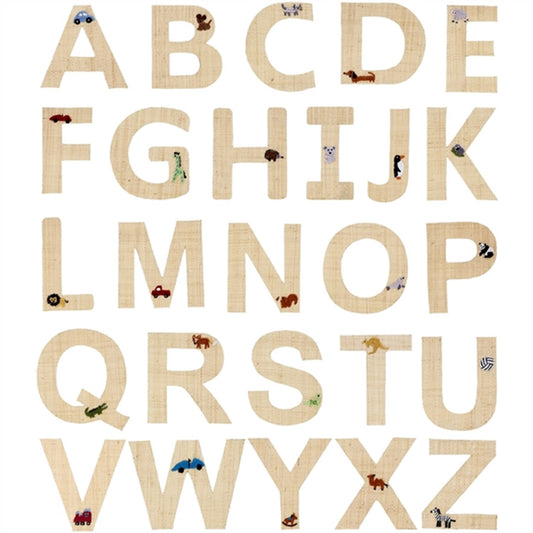 RICE Nature Raffie Sticker Letter Cars & Animals