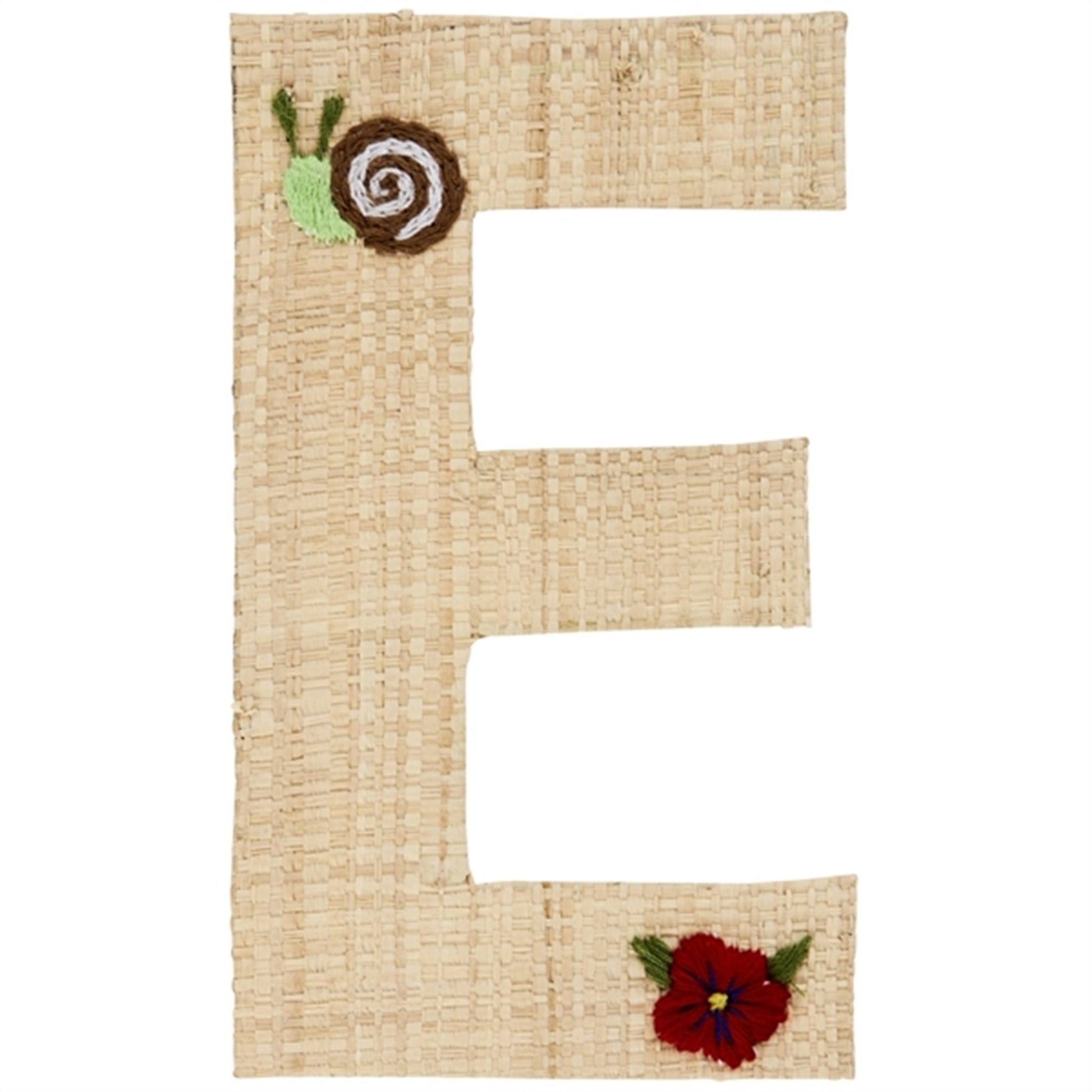 RICE Nature Raffie Sticker Letter Flowers & Animals