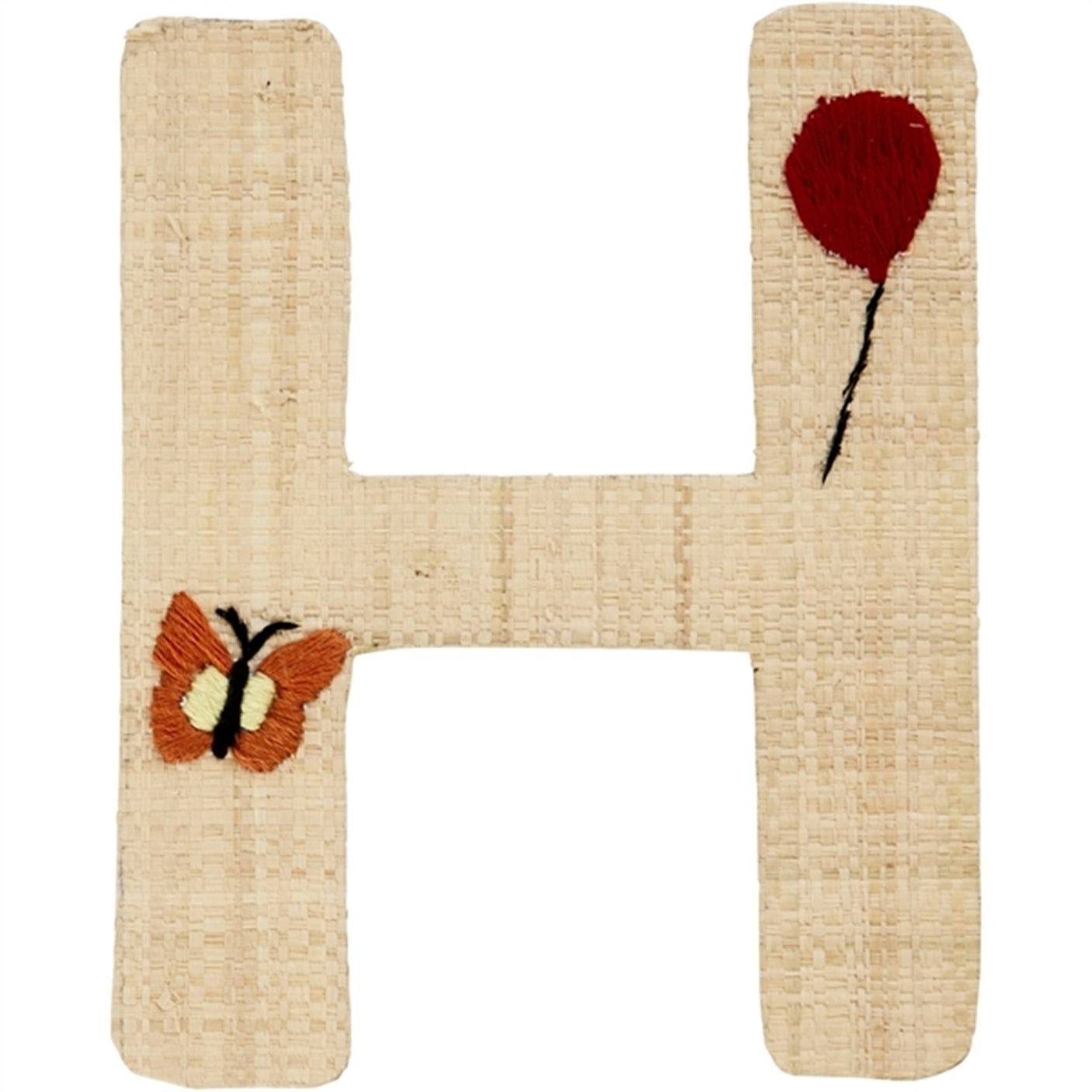 RICE Nature Raffie Sticker Letter Flowers & Animals