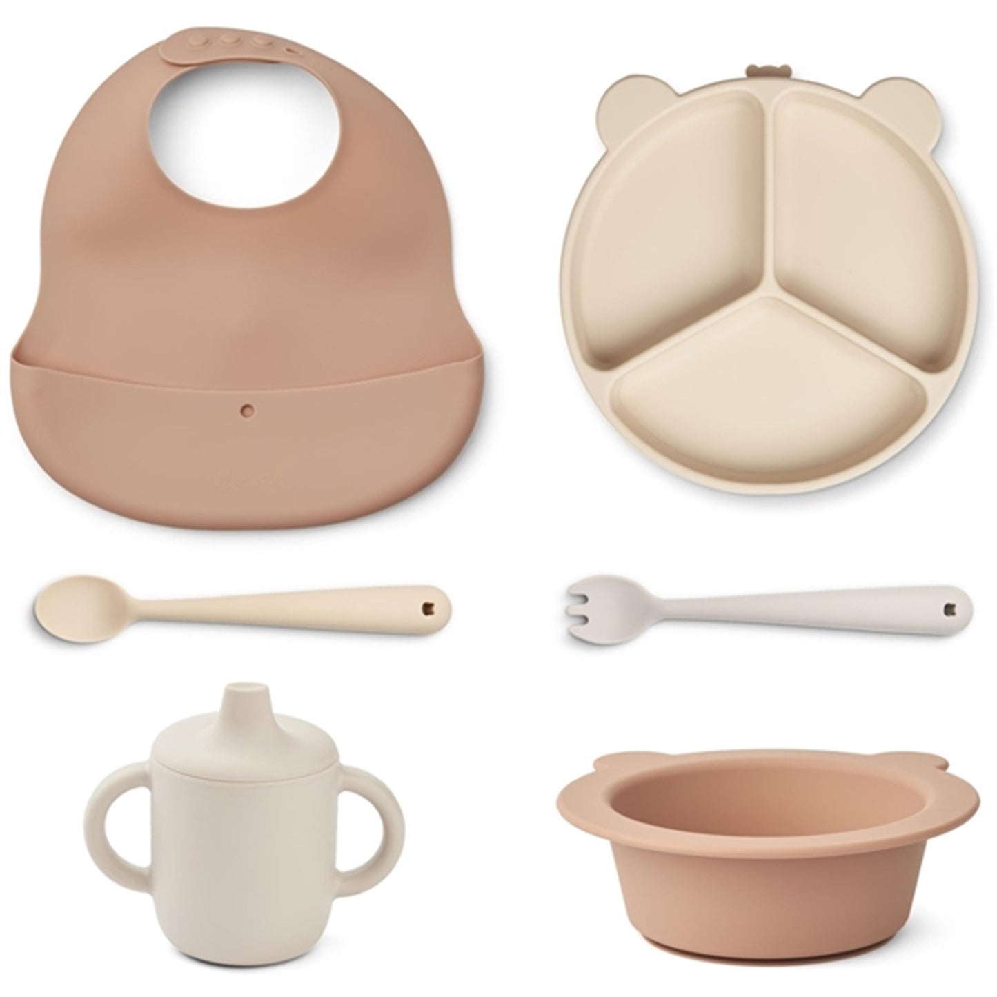 Liewood Stina Dinner Set Mr Bear/Tuscany Rose Multi Mix