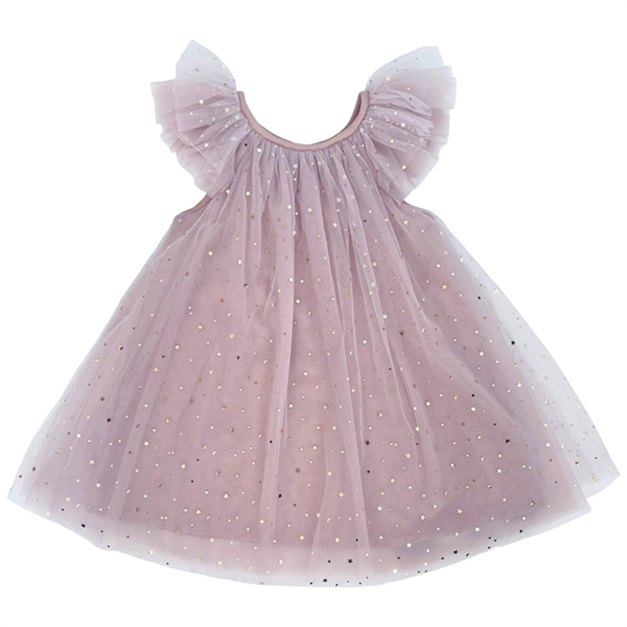 Dolly by Le Petit Tom Fairy Tulle Dress Dusty Violet
