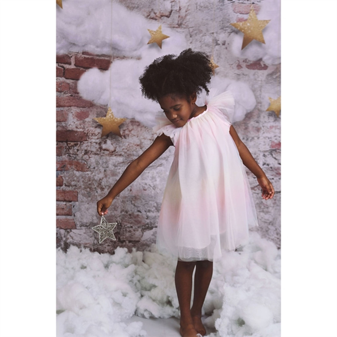 Dolly by Le Petit Tom Fairy Tulle Dress Rainbow