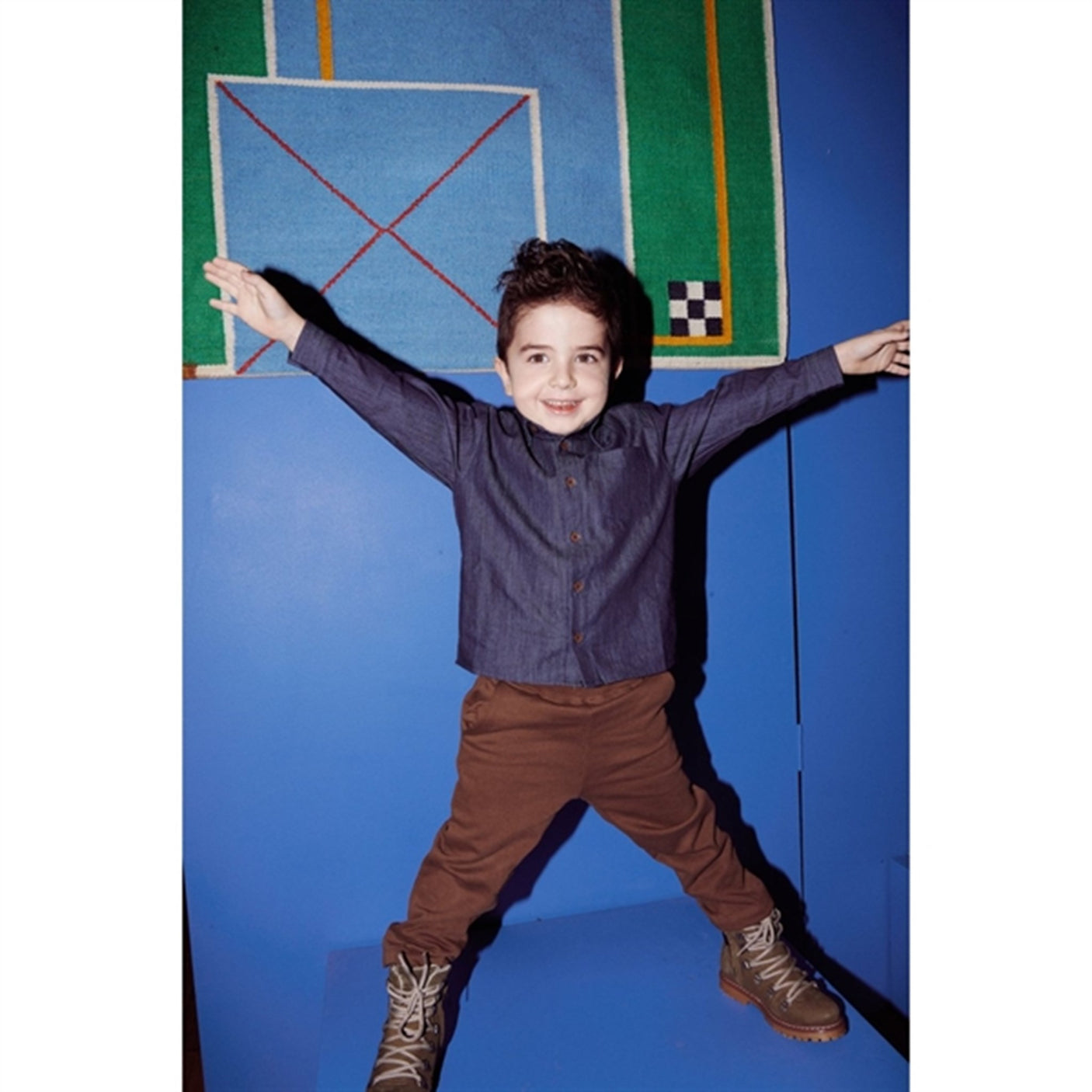 Copenhagen Colors Dk Denim Blue Denim Classic Shirt