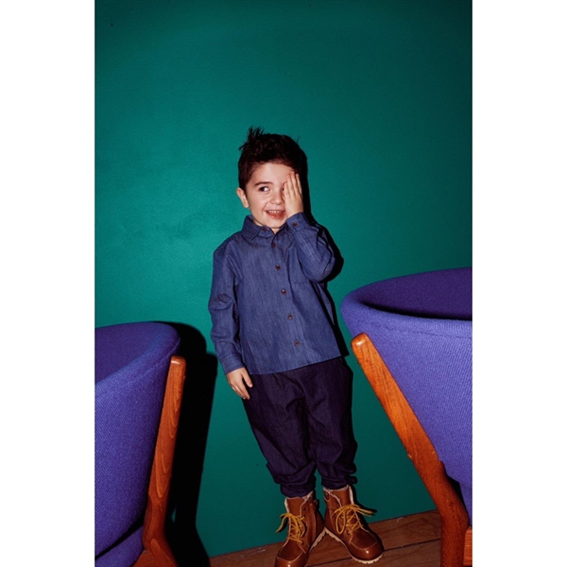 Copenhagen Colors Lt Denim Blue Denim Classic Shirt