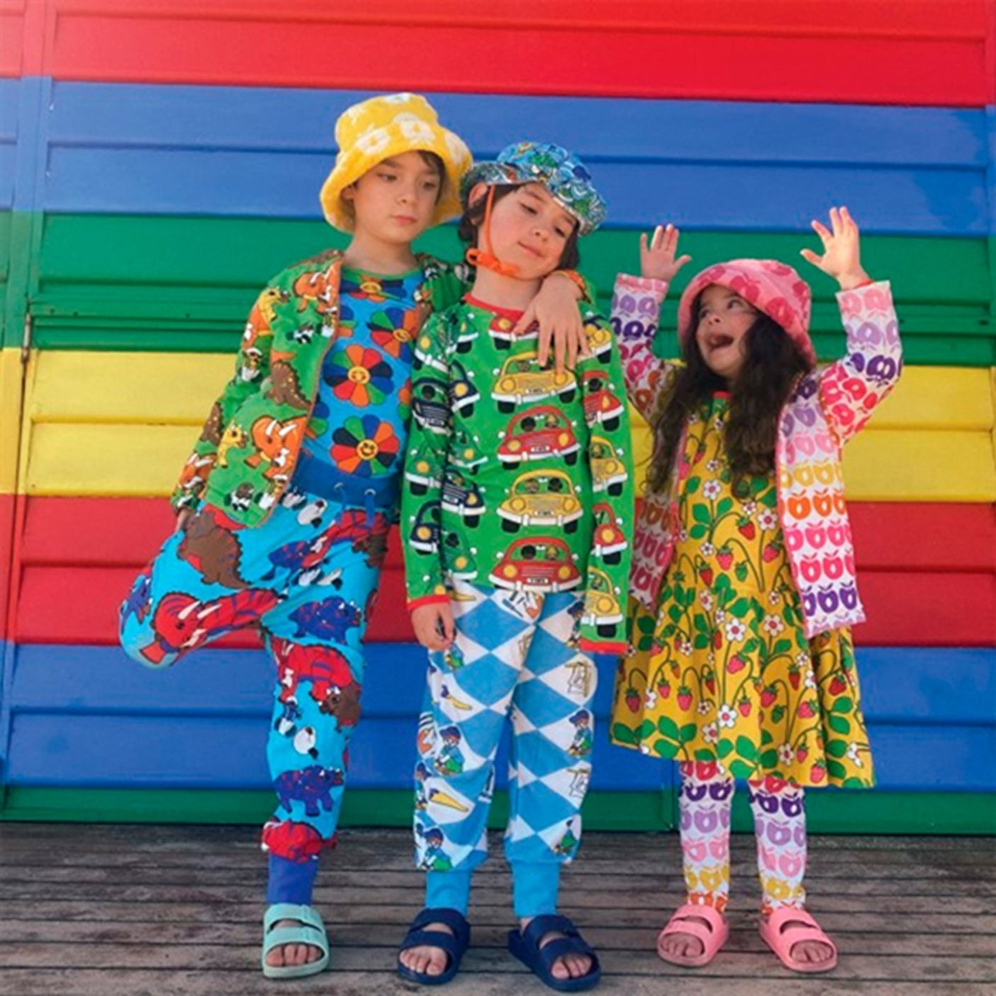 Småfolk Blue Atoll Dinosaur Sweatpants