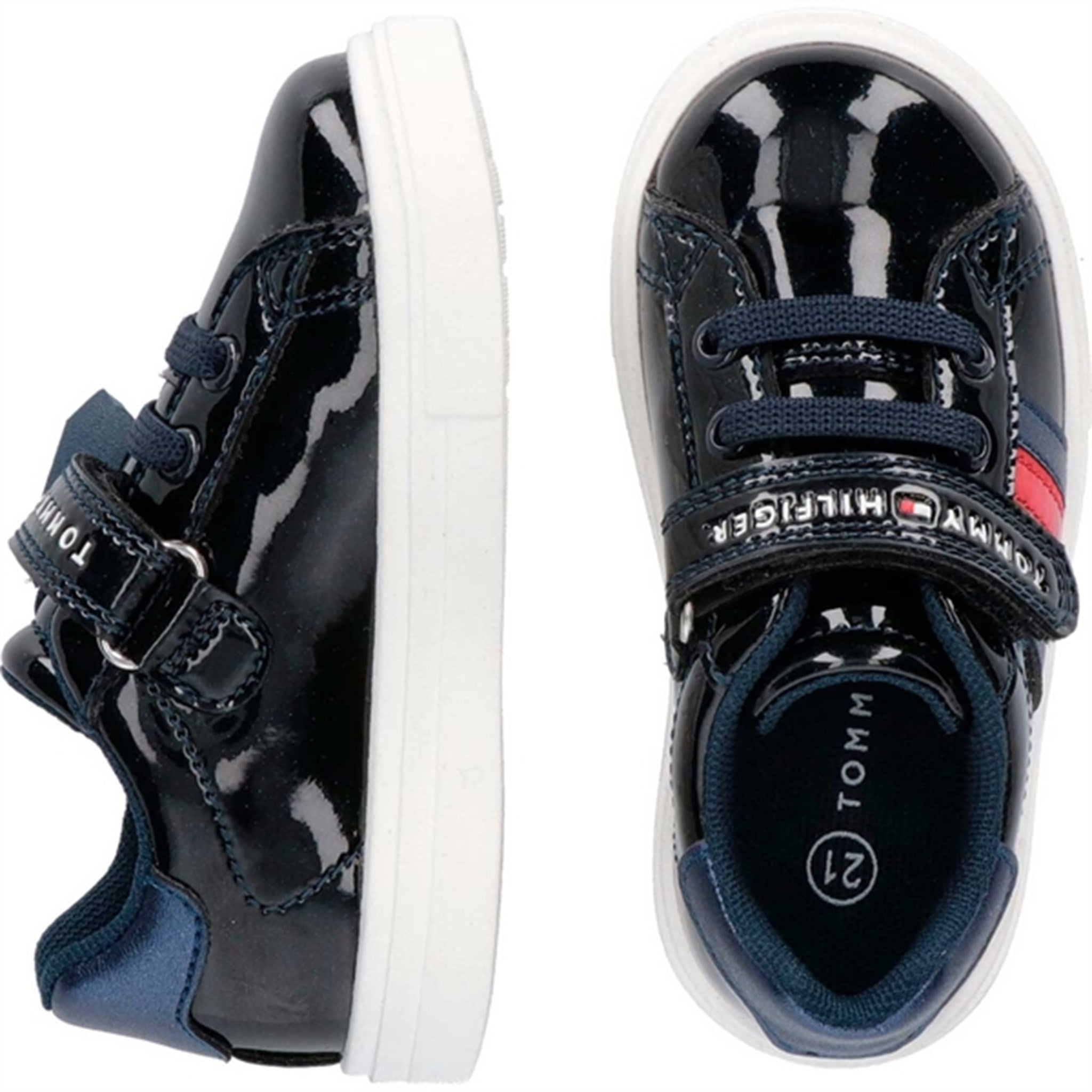 Tommy Hilfiger Low Cut Lace Up/Velcro Sneakers Blue 4