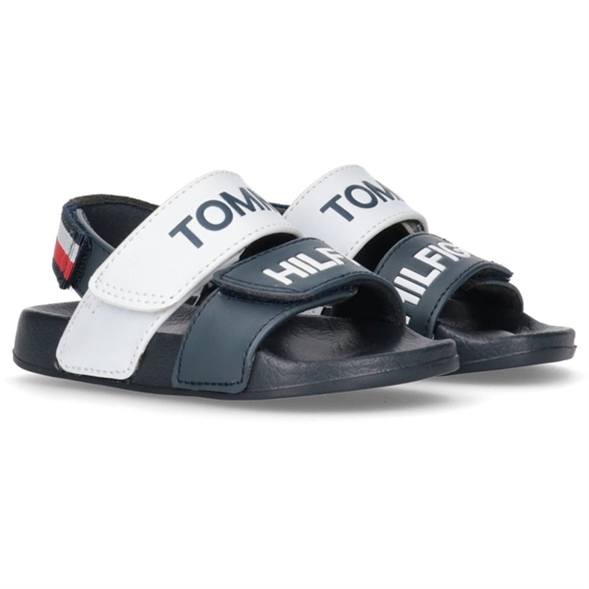 Tommy Hilfiger Logo Velcro Sandal Blue/White/Red