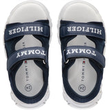 Tommy Hilfiger Logo Velcro Sandal Blue