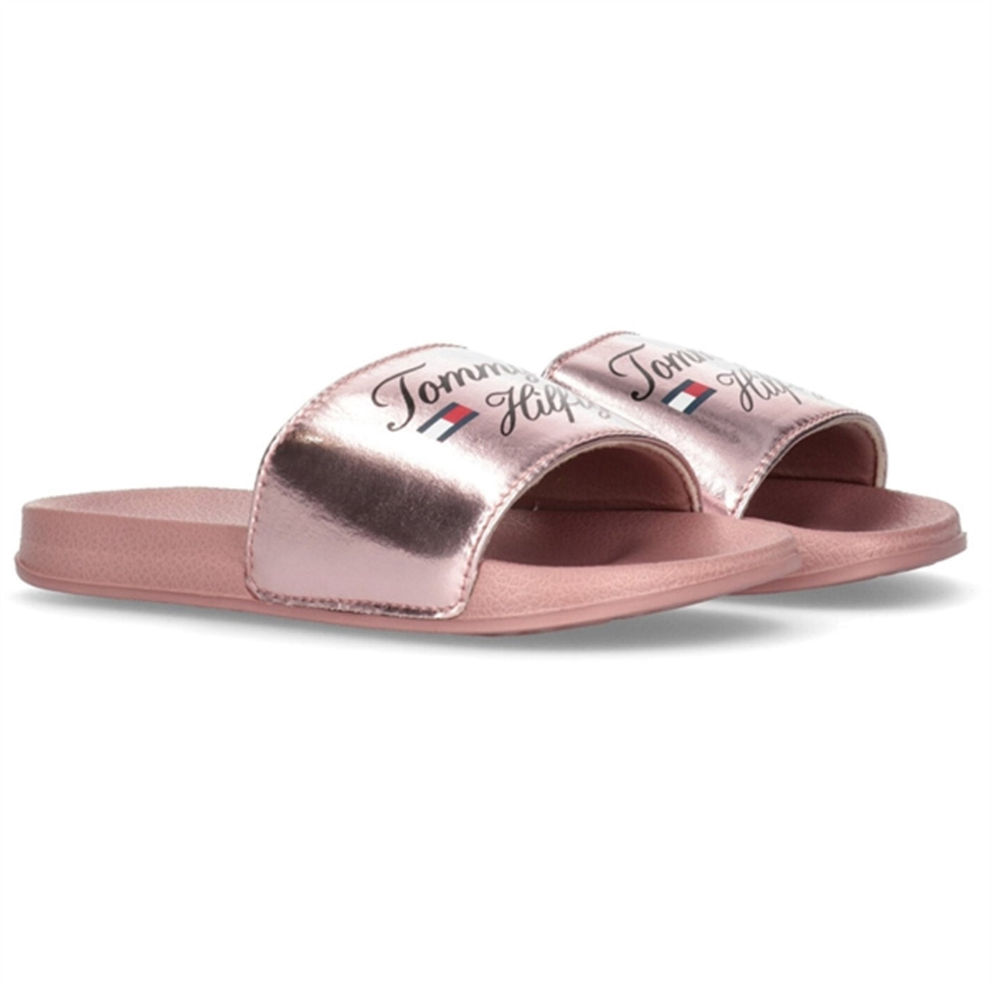 Tommy Hilfiger Logo Pool Slide Rose Gold