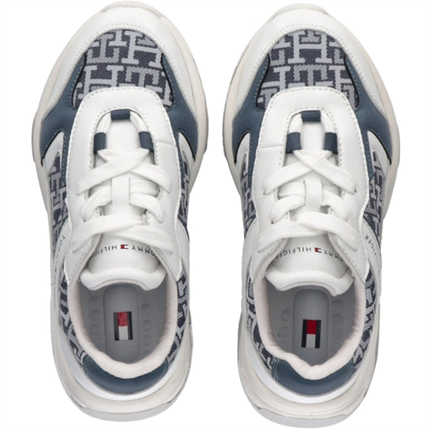 Tommy Hilfiger Low Cut Lace-Up Sneakers White/Denim
