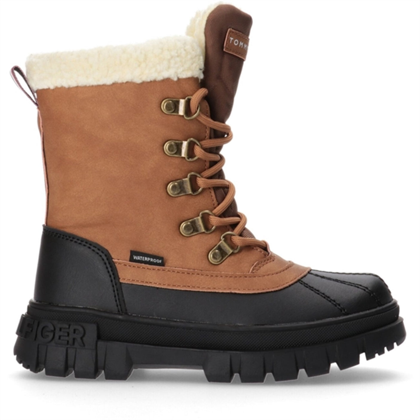 Tommy Hilfiger Lace-Up Bootie Cognac