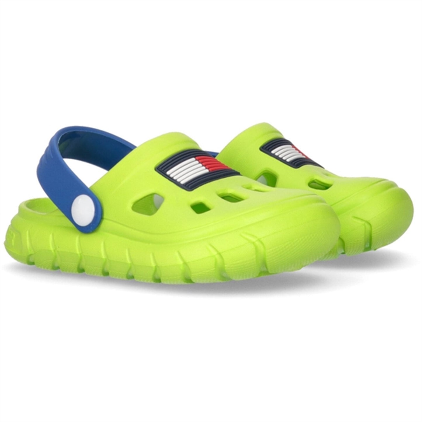 Tommy Hilfiger Flag Comfy Sandal Lime Green/Royal