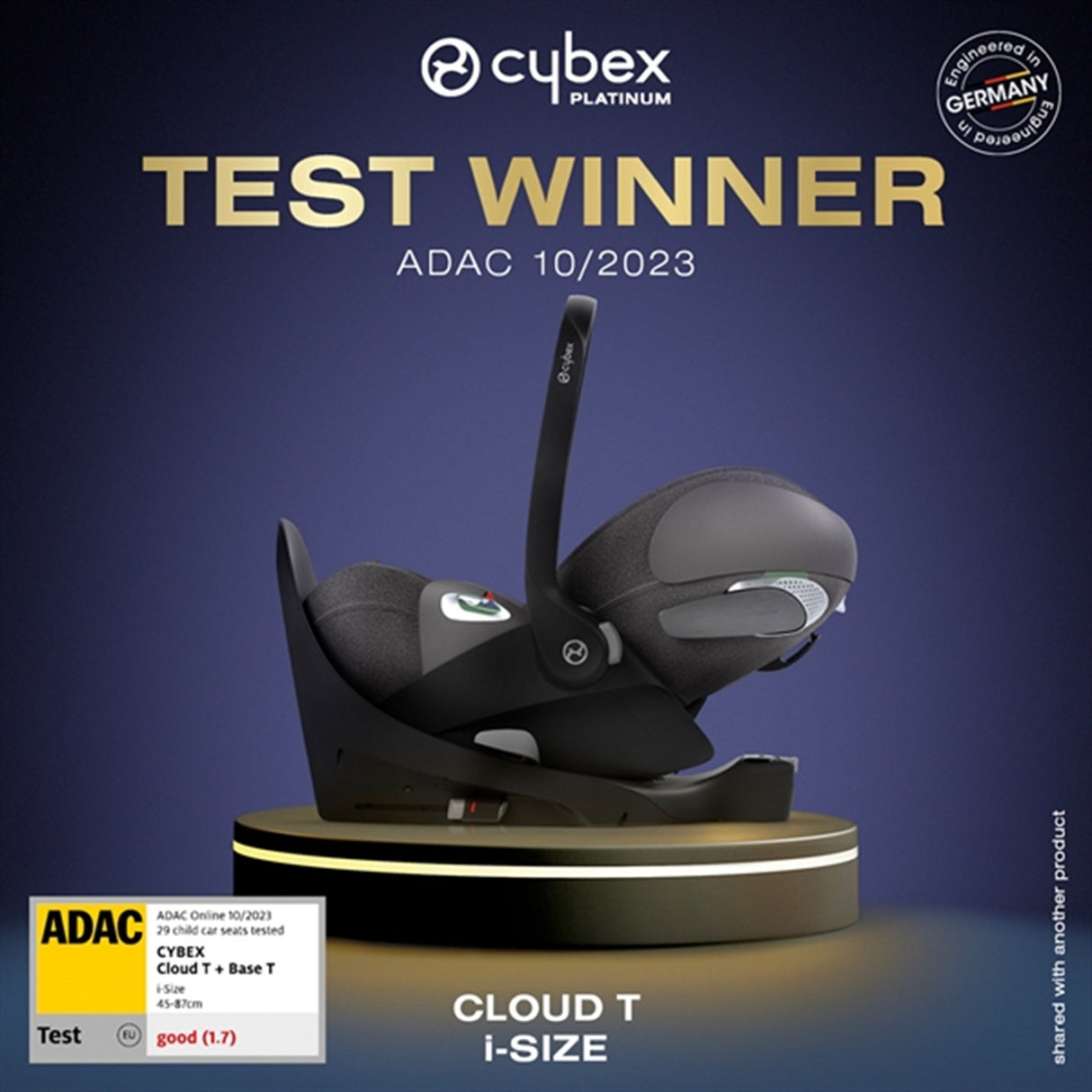 Cybex CLOUD T I-SIZE Platinum White Car Seat