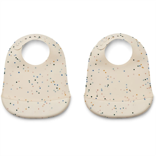 Liewood Tilda Bib 2-Pack Splash Dots Sea